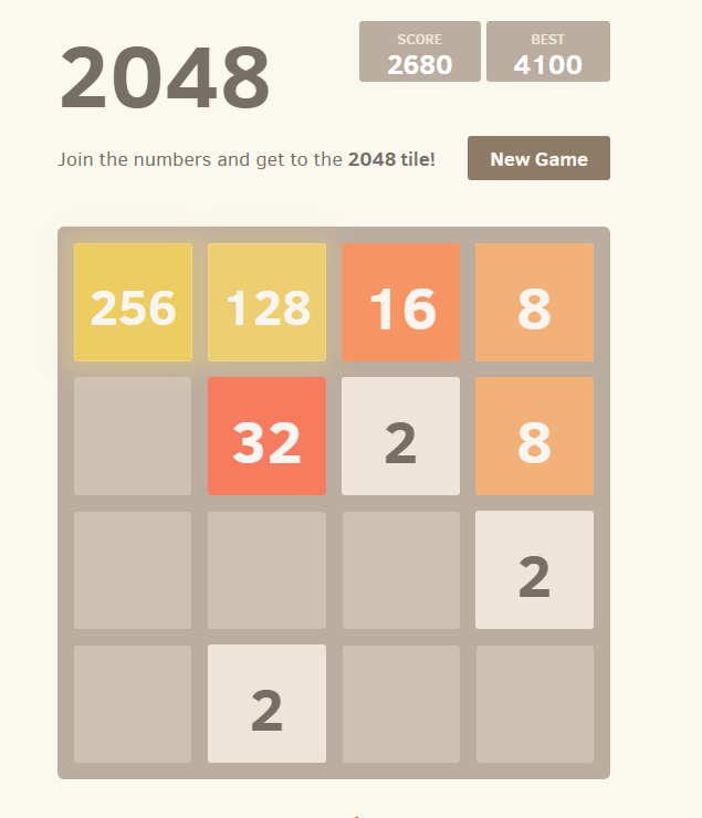 2048 winner game