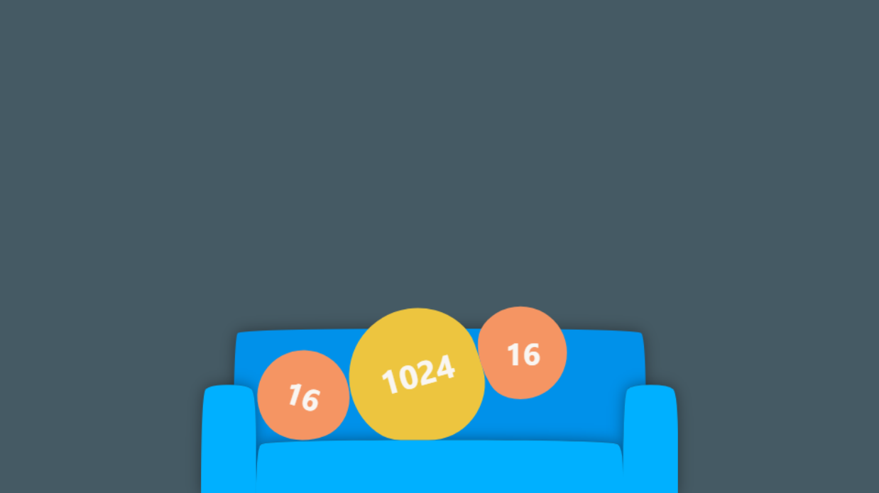 COUCH 2048 free online game on