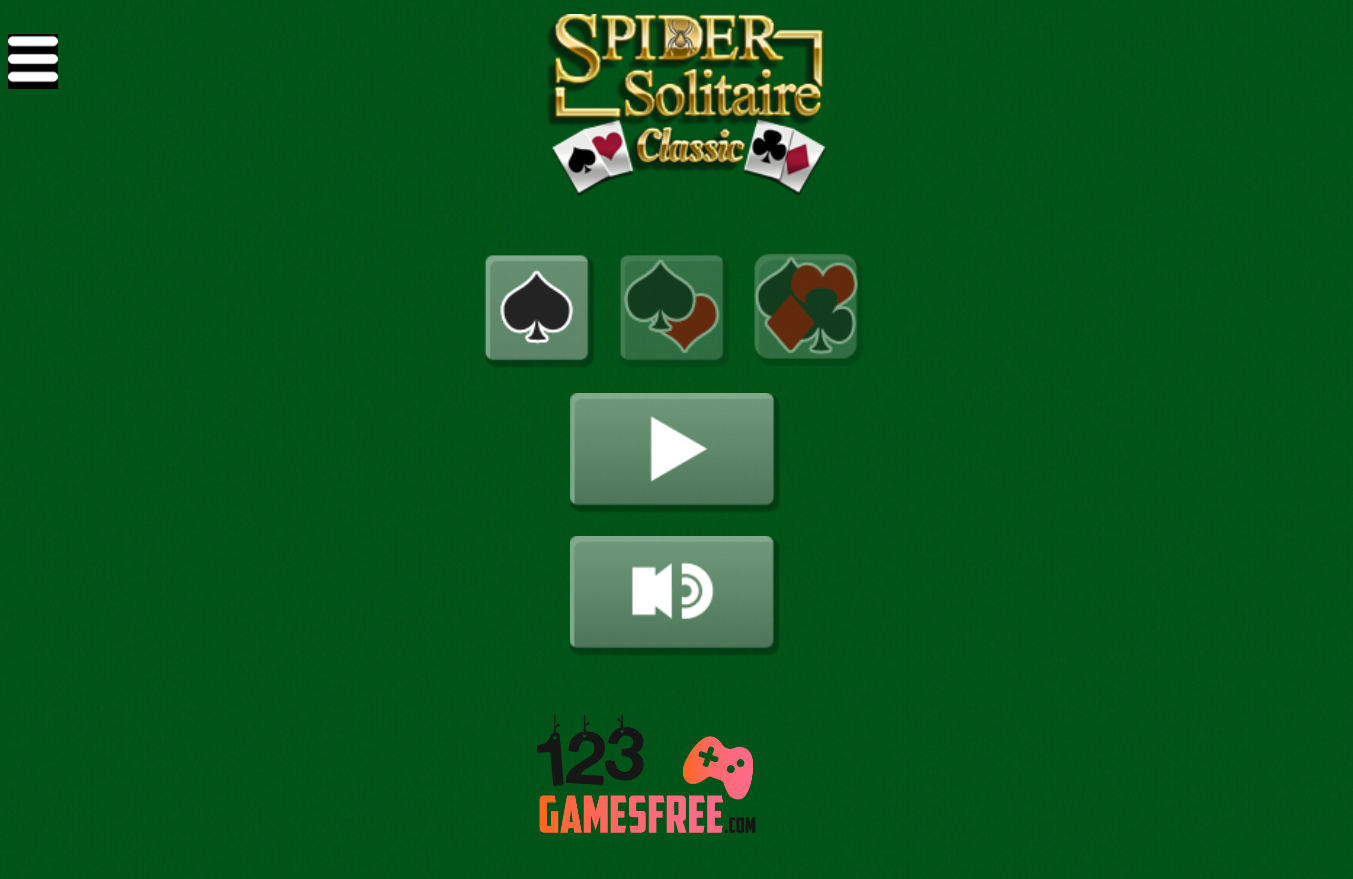 game Spider solitaire classic