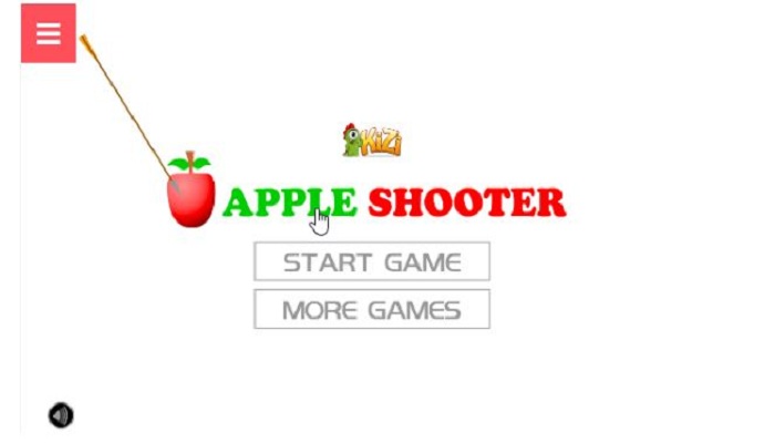 action game apple shooter on the computer