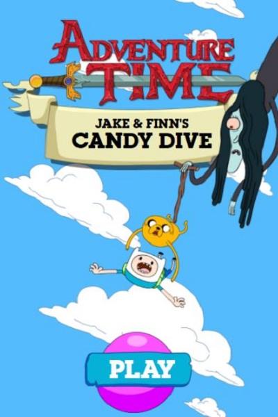 Action Games Finn and Jake's Candy Dive at miniclip unblocked