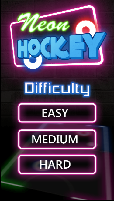 Game Neon hockey