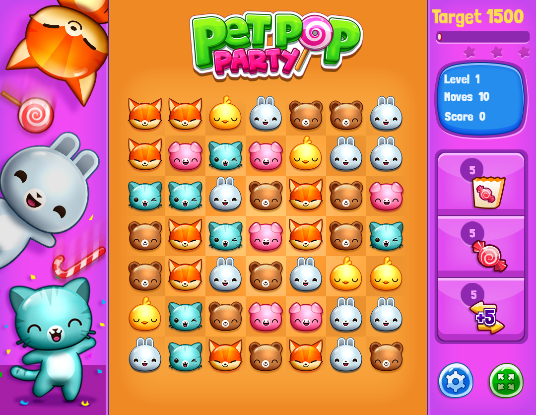 game pet pop party 