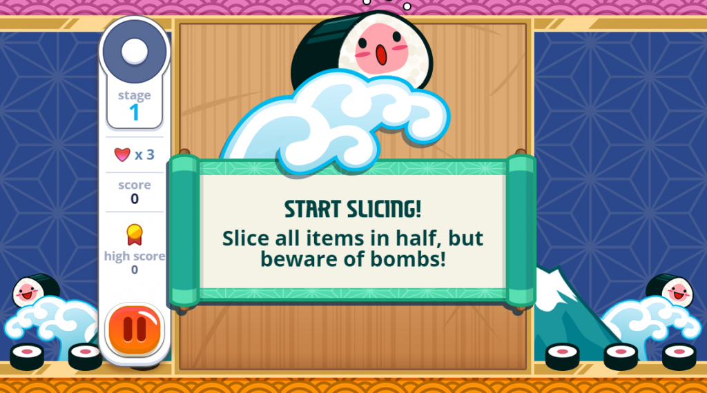 Sushi Slicer - Jogue Sushi Slicer Jogo Online