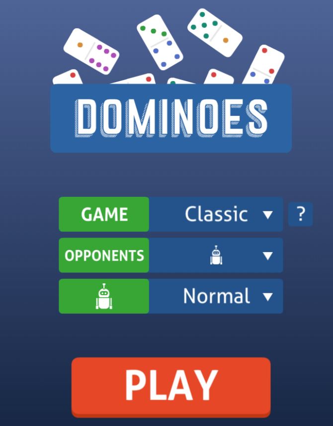 Dominoes game