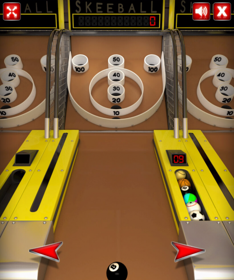 Play game Skeeball online Free 123 arcade game for kids