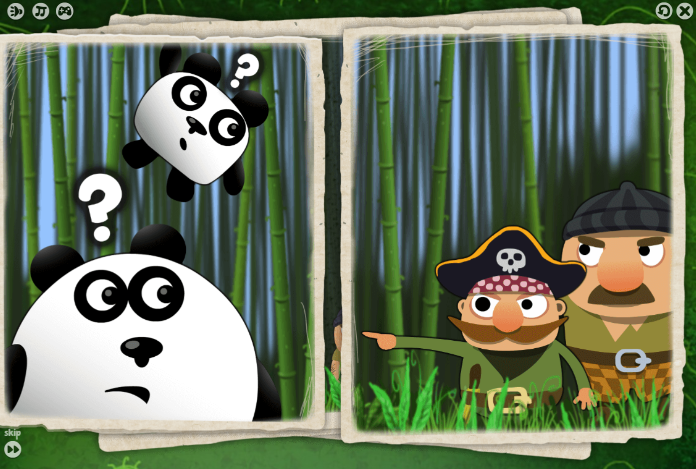 Play game 3 Pandas - Free online Puzzle games