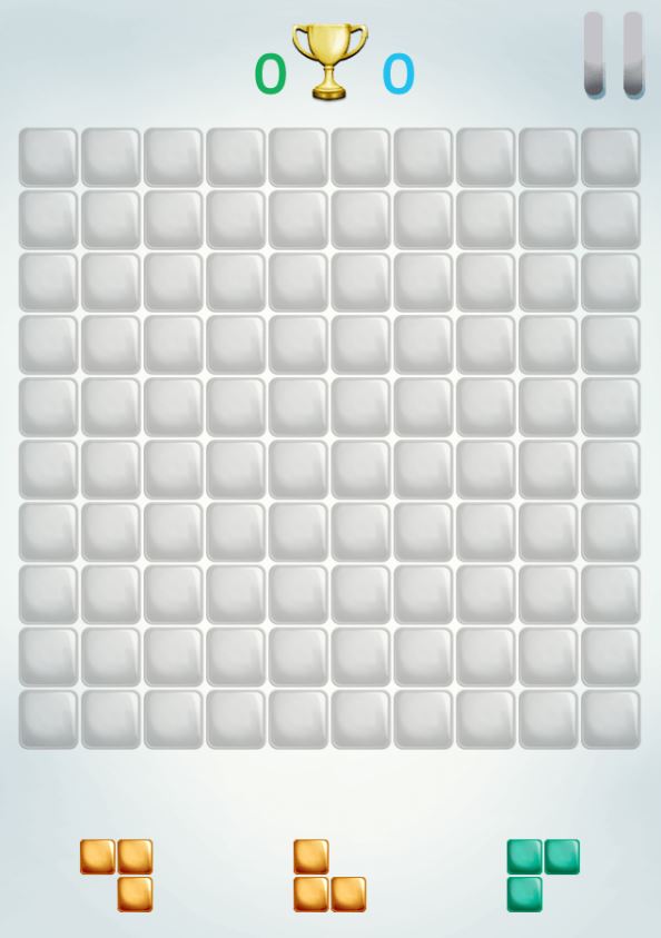 To play this free game, simply place the blocks onto the 10x10 grid. 