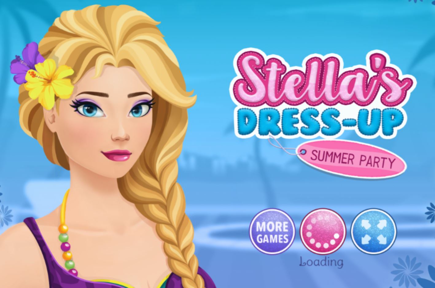 Play game Stella's Dress Up: Summer Party - Free online Girl games