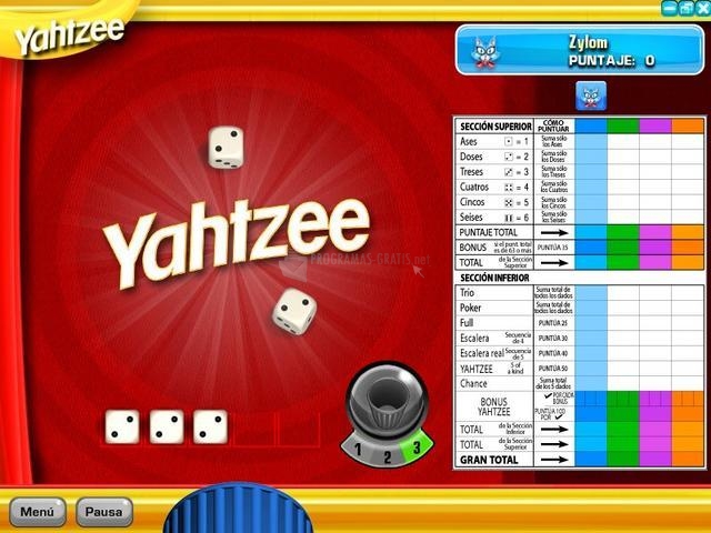 rules for yahtzee game